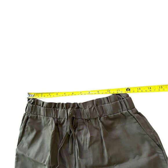 SHEIN Brown 100% Cotton High Waist Shorts Elastic Ruffle Waist Size Small - Picture 10 of 13